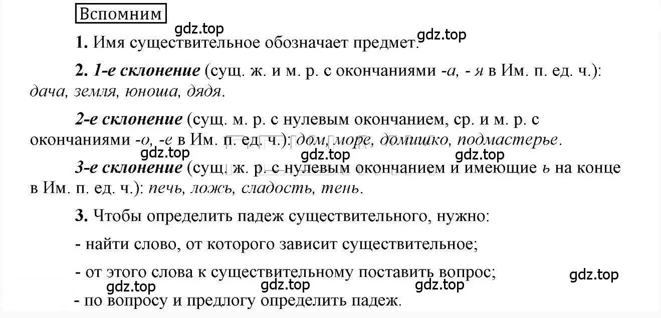 Решение 2.  Вспомним (страница 182) гдз по русскому языку 6 класс Быстрова, Кибирева, учебник 1 часть