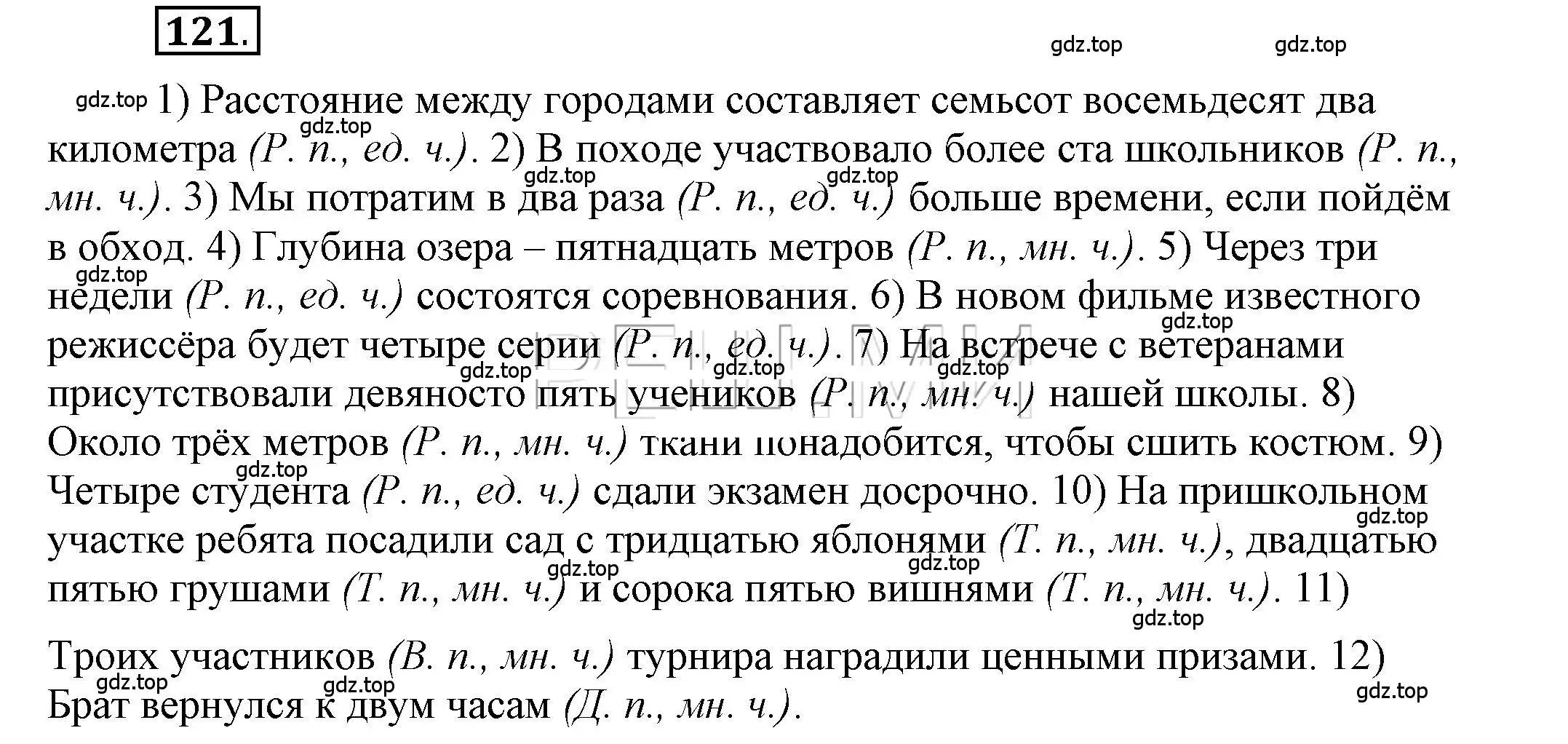 Решение 2. номер 121 (страница 95) гдз по русскому языку 6 класс Быстрова, Кибирева, учебник 2 часть