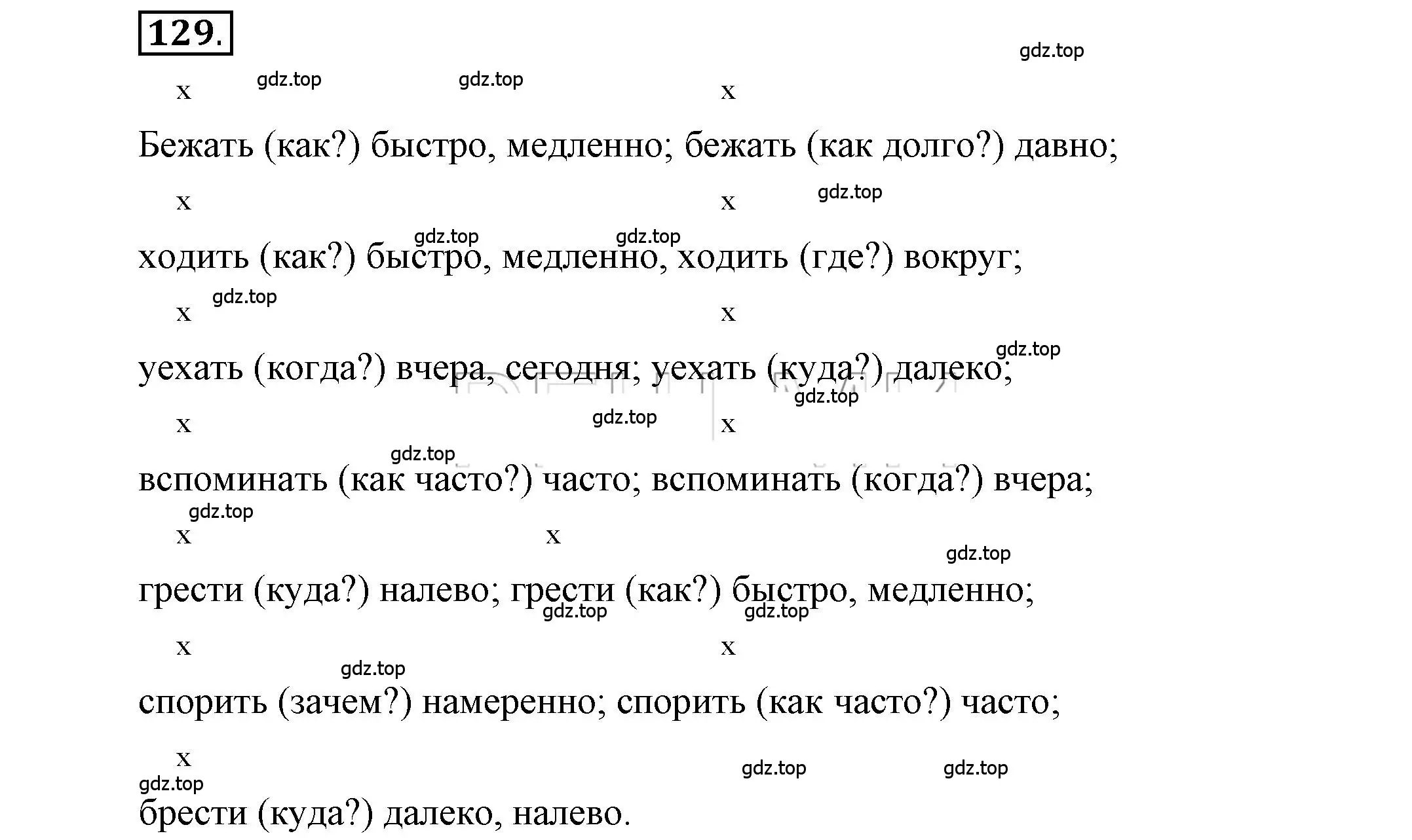 Решение 2. номер 129 (страница 104) гдз по русскому языку 6 класс Быстрова, Кибирева, учебник 2 часть