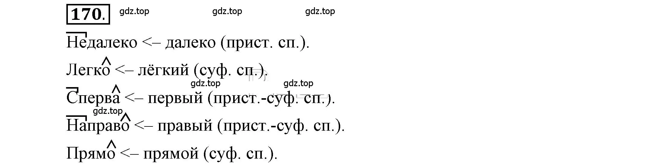 Решение 2. номер 170 (страница 135) гдз по русскому языку 6 класс Быстрова, Кибирева, учебник 2 часть