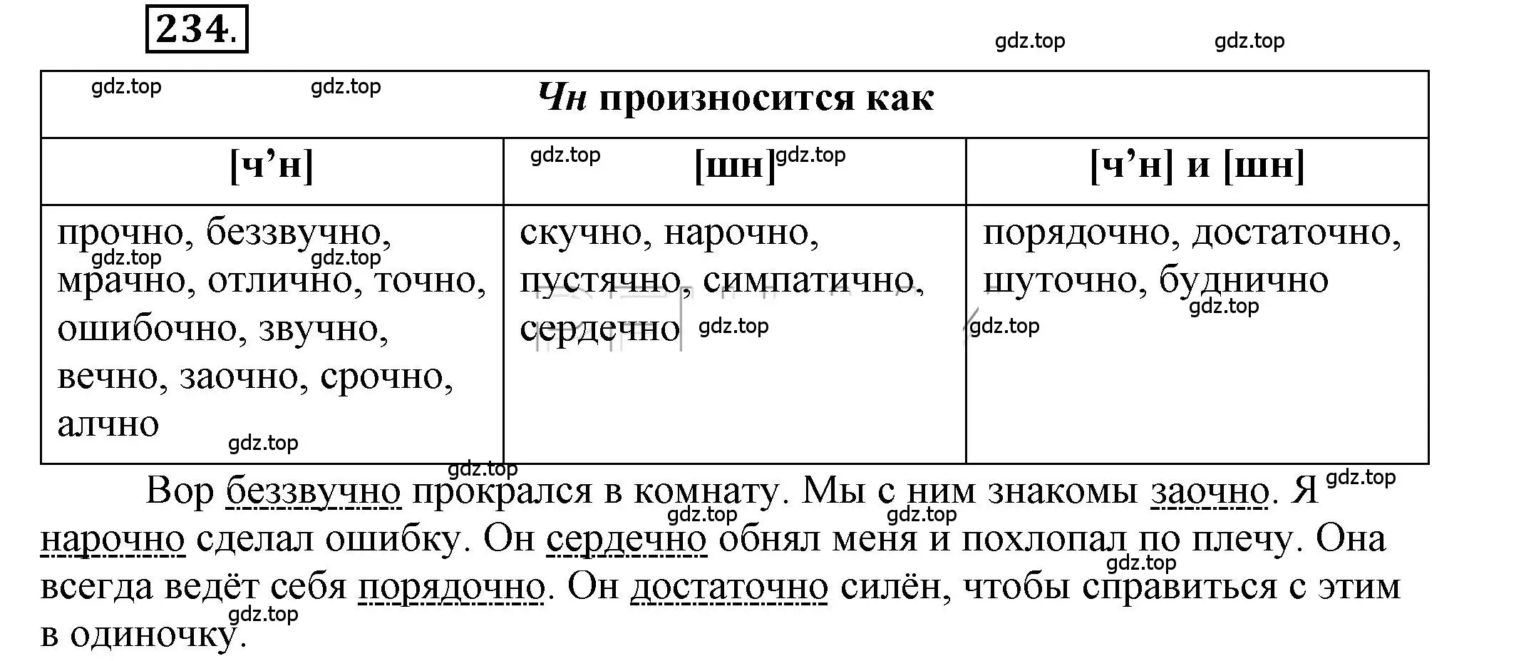 Решение 2. номер 234 (страница 170) гдз по русскому языку 6 класс Быстрова, Кибирева, учебник 2 часть