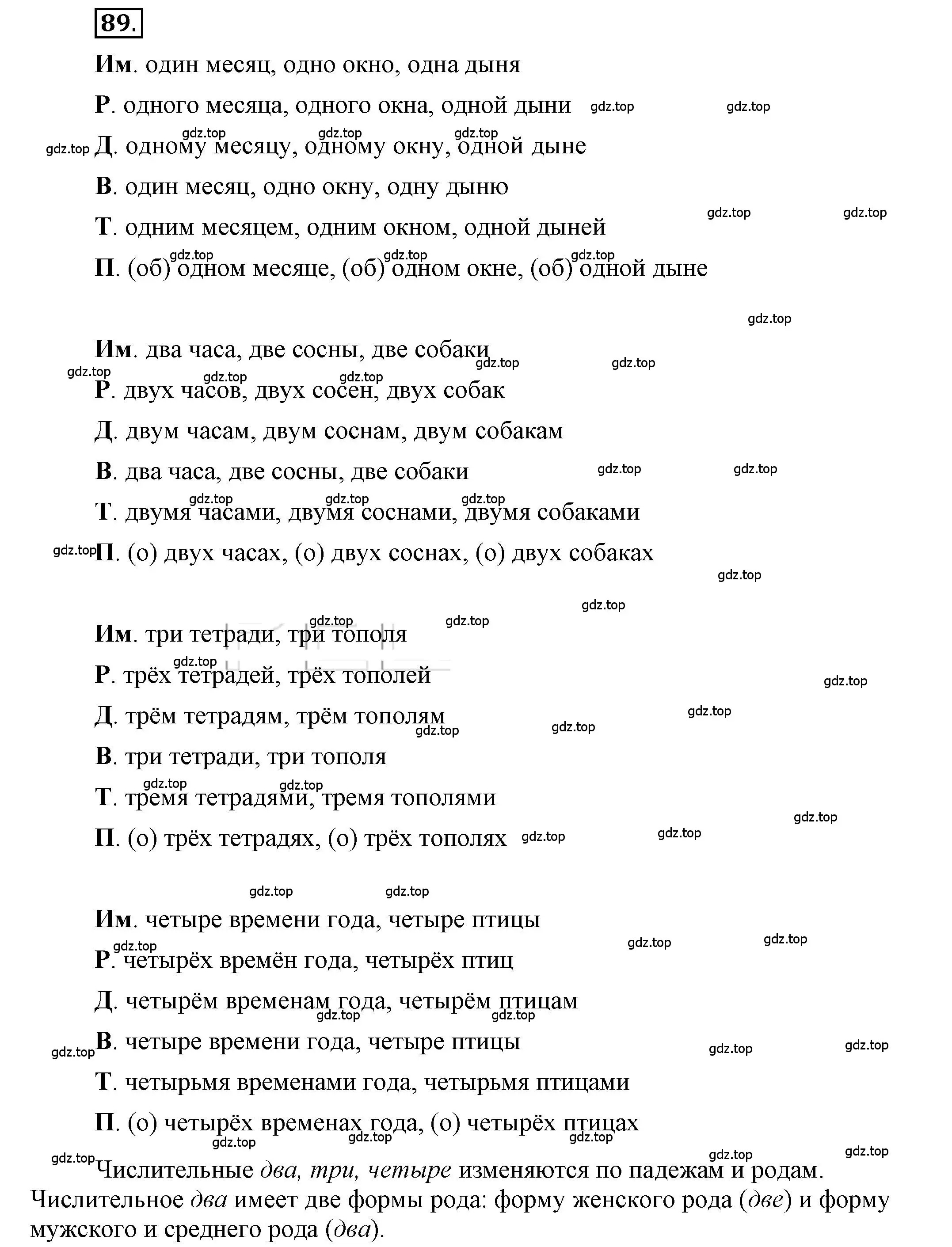 Решение 2. номер 89 (страница 72) гдз по русскому языку 6 класс Быстрова, Кибирева, учебник 2 часть