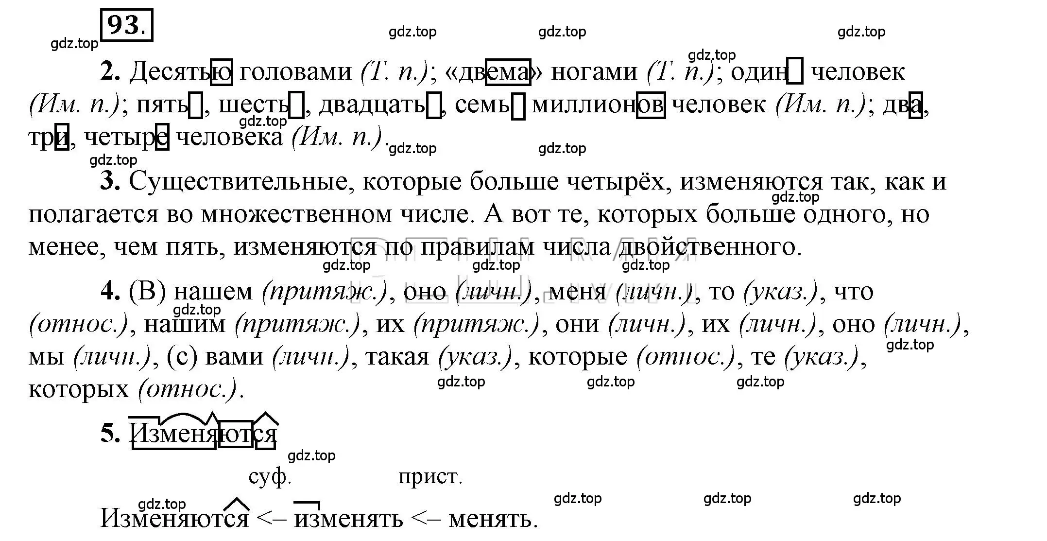 Решение 2. номер 93 (страница 75) гдз по русскому языку 6 класс Быстрова, Кибирева, учебник 2 часть