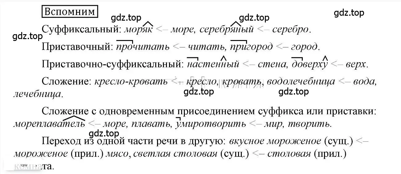 Решение 2.  Вспомним (страница 133) гдз по русскому языку 6 класс Быстрова, Кибирева, учебник 2 часть