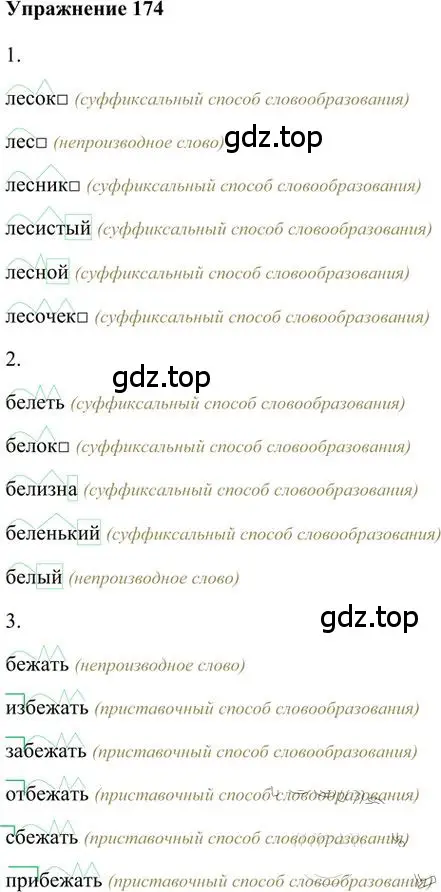Решение 3. номер 174 (страница 150) гдз по русскому языку 6 класс Быстрова, Кибирева, учебник 1 часть
