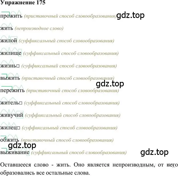 Решение 3. номер 175 (страница 150) гдз по русскому языку 6 класс Быстрова, Кибирева, учебник 1 часть