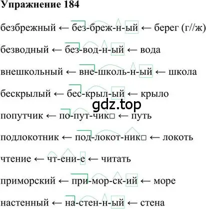 Решение 3. номер 184 (страница 153) гдз по русскому языку 6 класс Быстрова, Кибирева, учебник 1 часть