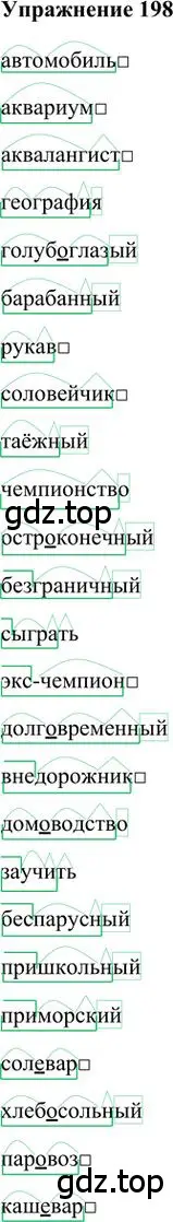 Решение 3. номер 198 (страница 160) гдз по русскому языку 6 класс Быстрова, Кибирева, учебник 1 часть