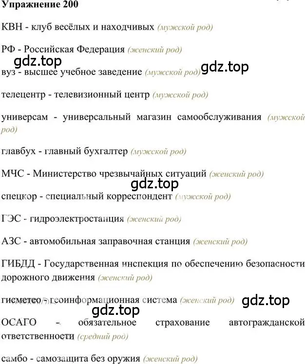 Решение 3. номер 200 (страница 162) гдз по русскому языку 6 класс Быстрова, Кибирева, учебник 1 часть