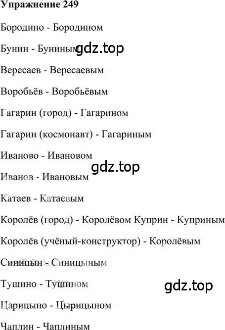 Решение 3. номер 249 (страница 195) гдз по русскому языку 6 класс Быстрова, Кибирева, учебник 1 часть