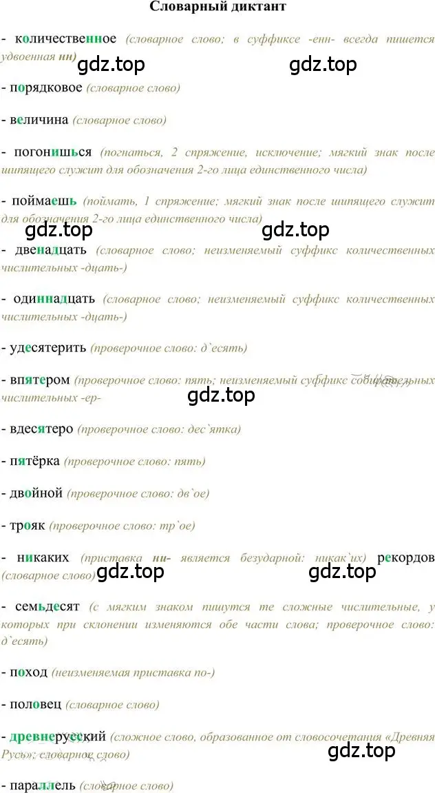 Решение 3.  Словарный диктант (страница 68) гдз по русскому языку 6 класс Быстрова, Кибирева, учебник 2 часть