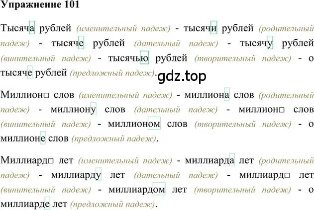 Решение 3. номер 101 (страница 80) гдз по русскому языку 6 класс Быстрова, Кибирева, учебник 2 часть