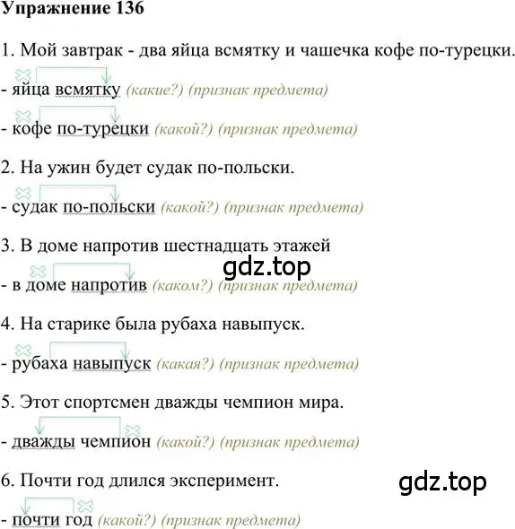 Решение 3. номер 136 (страница 108) гдз по русскому языку 6 класс Быстрова, Кибирева, учебник 2 часть