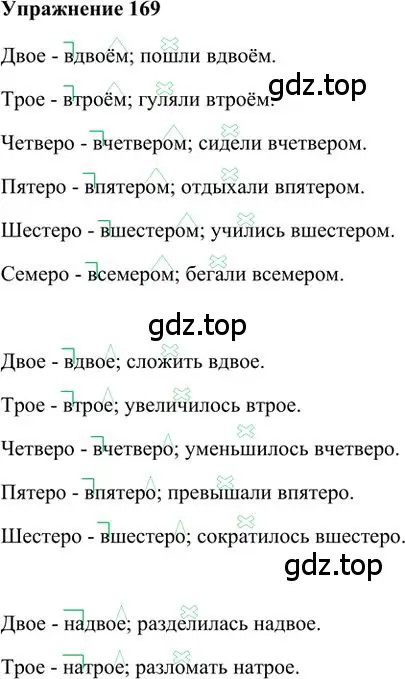 Решение 3. номер 169 (страница 135) гдз по русскому языку 6 класс Быстрова, Кибирева, учебник 2 часть