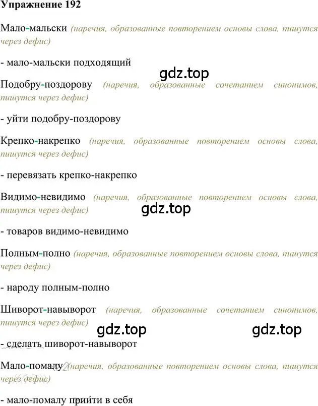 Решение 3. номер 192 (страница 148) гдз по русскому языку 6 класс Быстрова, Кибирева, учебник 2 часть