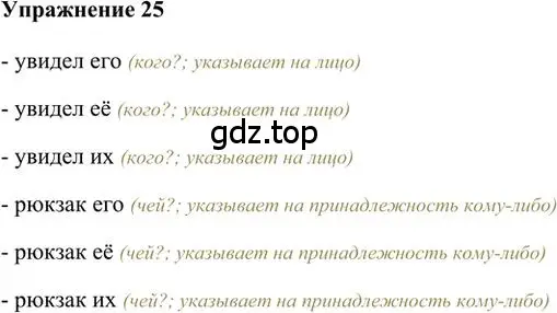 Решение 3. номер 25 (страница 23) гдз по русскому языку 6 класс Быстрова, Кибирева, учебник 2 часть