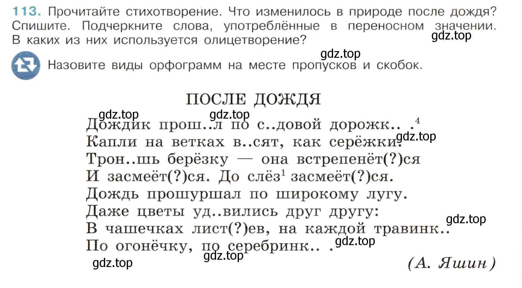 Условие номер 113 (страница 56) гдз по русскому языку 6 класс Баранов, Ладыженская, учебник 1 часть