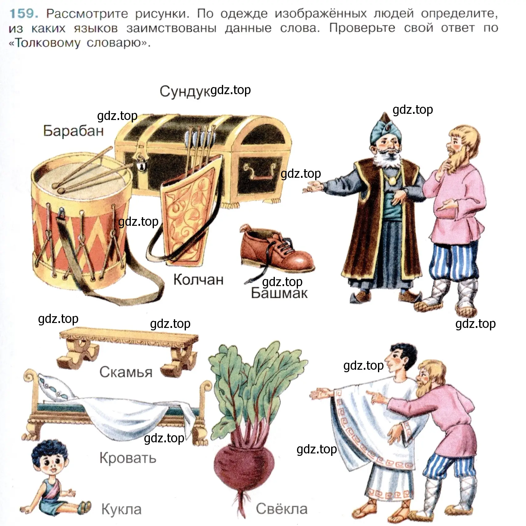 Условие номер 159 (страница 77) гдз по русскому языку 6 класс Баранов, Ладыженская, учебник 1 часть