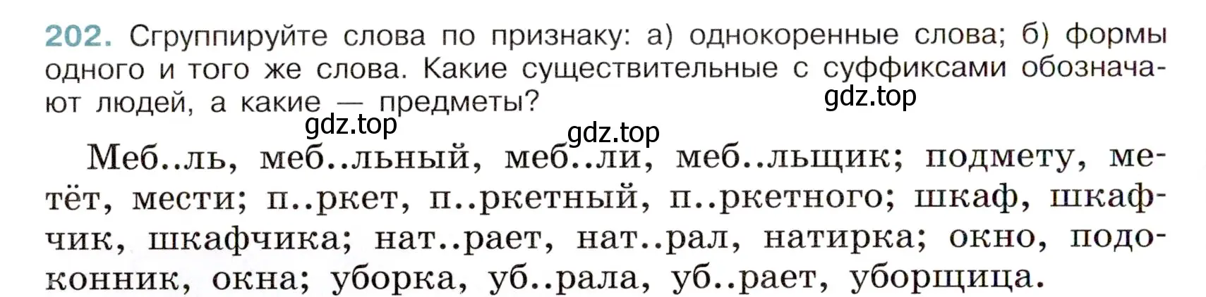 Условие номер 202 (страница 100) гдз по русскому языку 6 класс Баранов, Ладыженская, учебник 1 часть