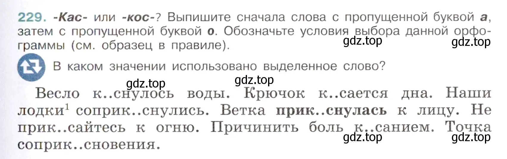 Условие номер 229 (страница 115) гдз по русскому языку 6 класс Баранов, Ладыженская, учебник 1 часть