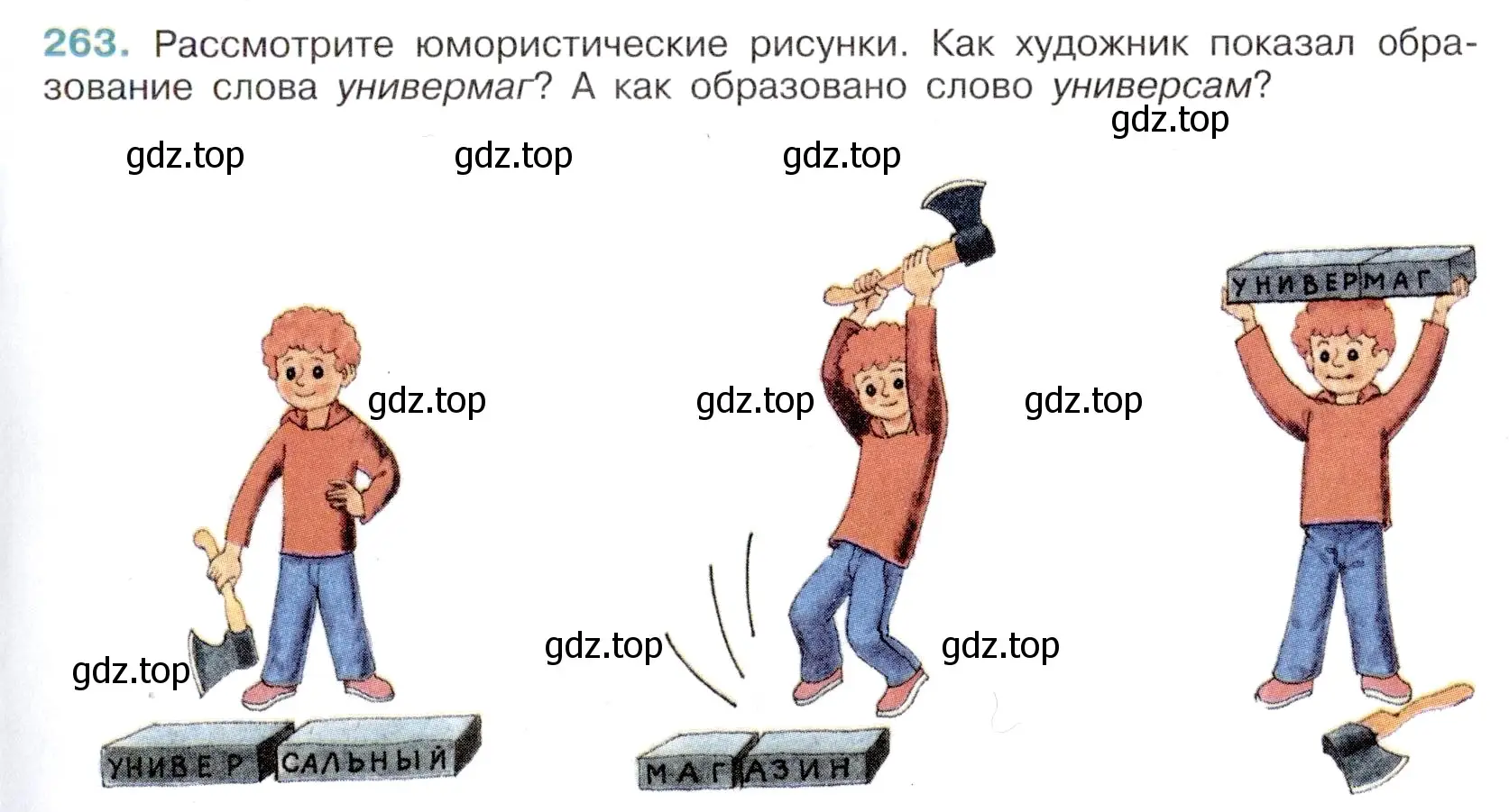 Условие номер 263 (страница 129) гдз по русскому языку 6 класс Баранов, Ладыженская, учебник 1 часть