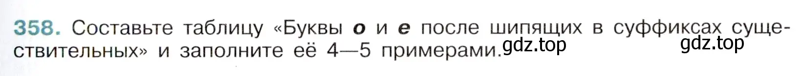 Условие номер 358 (страница 165) гдз по русскому языку 6 класс Баранов, Ладыженская, учебник 1 часть