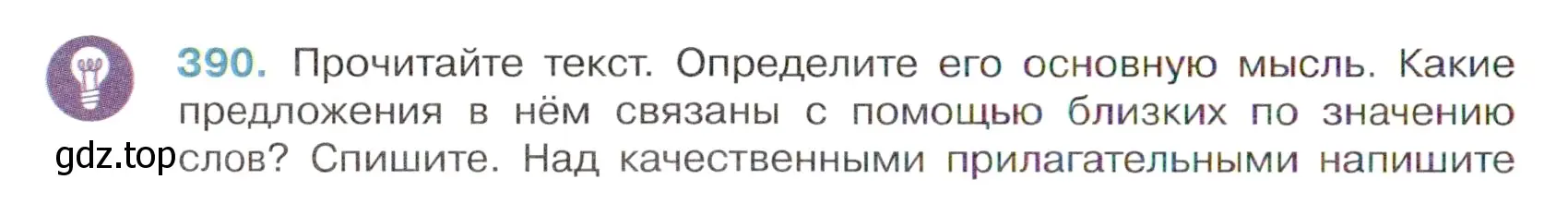 Условие номер 390 (страница 18) гдз по русскому языку 6 класс Баранов, Ладыженская, учебник 2 часть