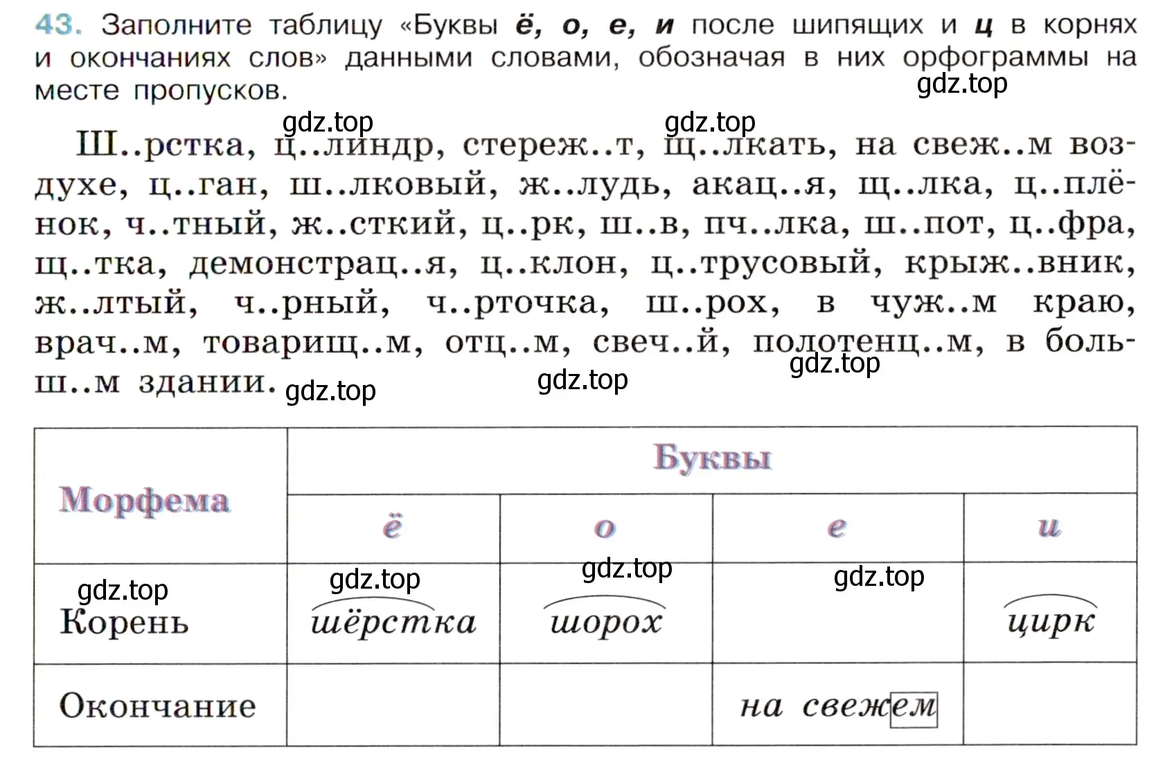 Условие номер 43 (страница 21) гдз по русскому языку 6 класс Баранов, Ладыженская, учебник 1 часть