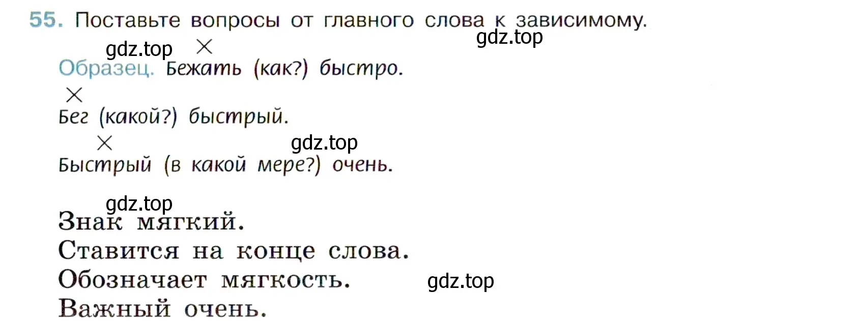 Условие номер 55 (страница 27) гдз по русскому языку 6 класс Баранов, Ладыженская, учебник 1 часть