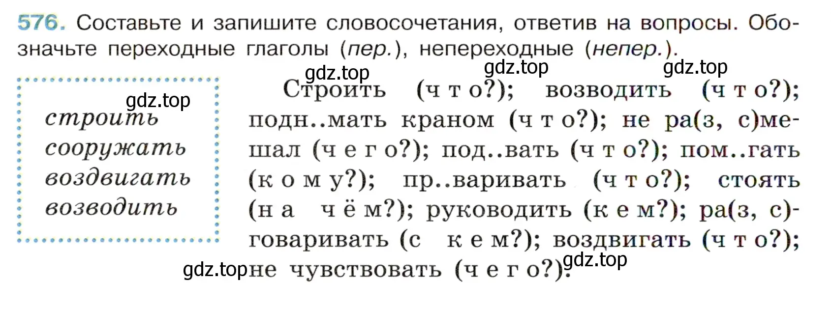 Условие номер 576 (страница 114) гдз по русскому языку 6 класс Баранов, Ладыженская, учебник 2 часть