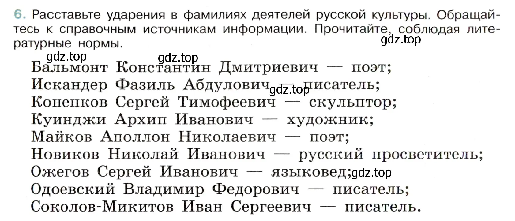 Условие номер 6 (страница 6) гдз по русскому языку 6 класс Баранов, Ладыженская, учебник 1 часть