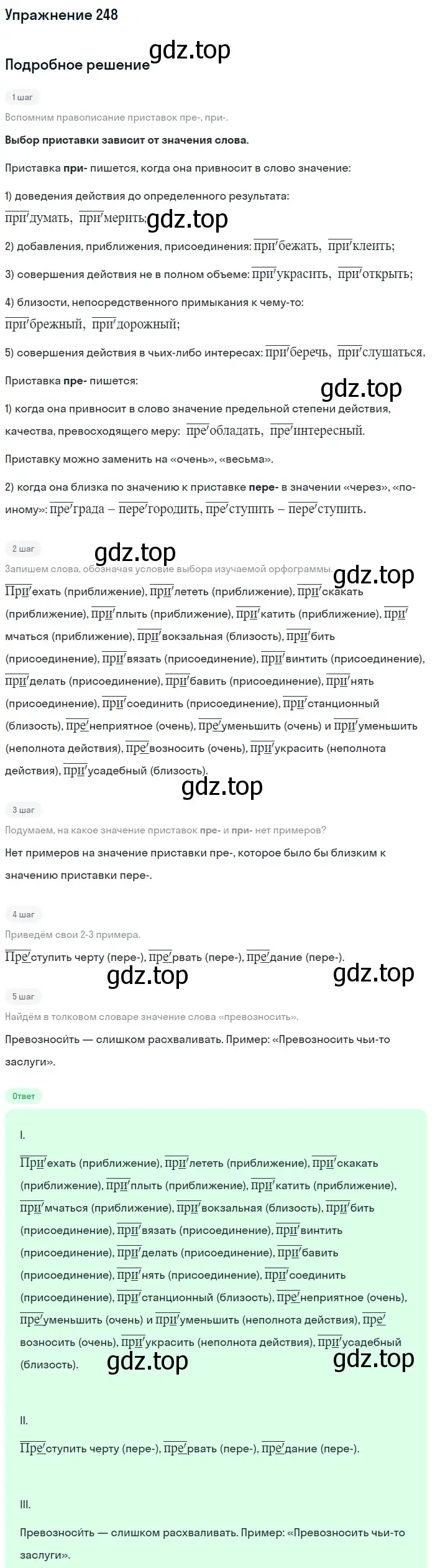 Решение номер 248 (страница 122) гдз по русскому языку 6 класс Баранов, Ладыженская, учебник 1 часть