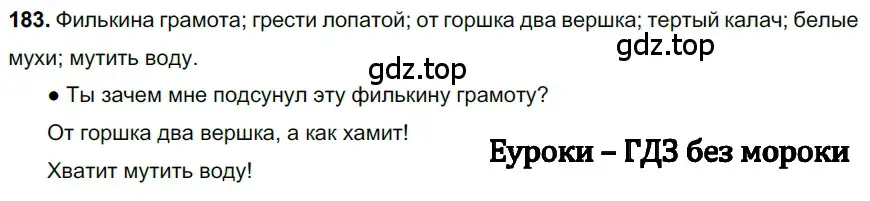 Решение 3. номер 183 (страница 90) гдз по русскому языку 6 класс Баранов, Ладыженская, учебник 1 часть