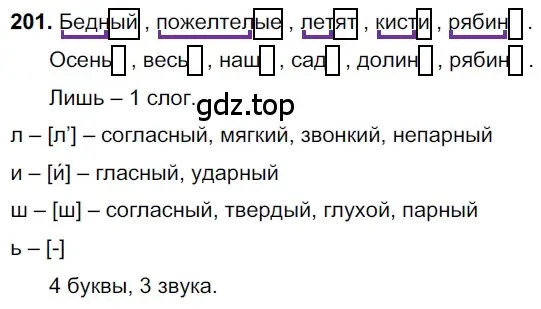 Решение 3. номер 201 (страница 100) гдз по русскому языку 6 класс Баранов, Ладыженская, учебник 1 часть