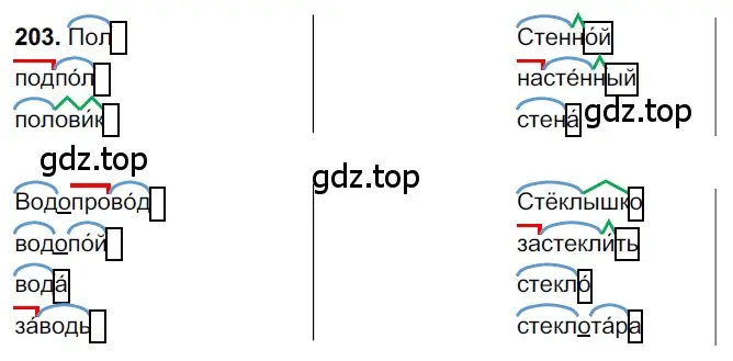 Решение 3. номер 203 (страница 100) гдз по русскому языку 6 класс Баранов, Ладыженская, учебник 1 часть