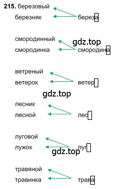 Решение 3. номер 215 (страница 107) гдз по русскому языку 6 класс Баранов, Ладыженская, учебник 1 часть