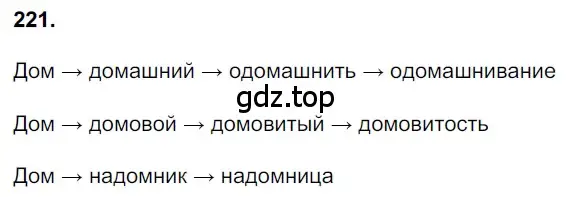 Решение 3. номер 221 (страница 110) гдз по русскому языку 6 класс Баранов, Ладыженская, учебник 1 часть