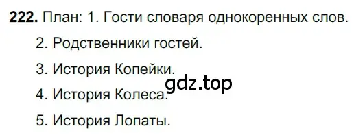 Решение 3. номер 222 (страница 111) гдз по русскому языку 6 класс Баранов, Ладыженская, учебник 1 часть