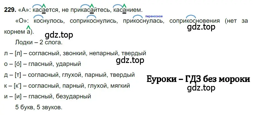 Решение 3. номер 229 (страница 115) гдз по русскому языку 6 класс Баранов, Ладыженская, учебник 1 часть