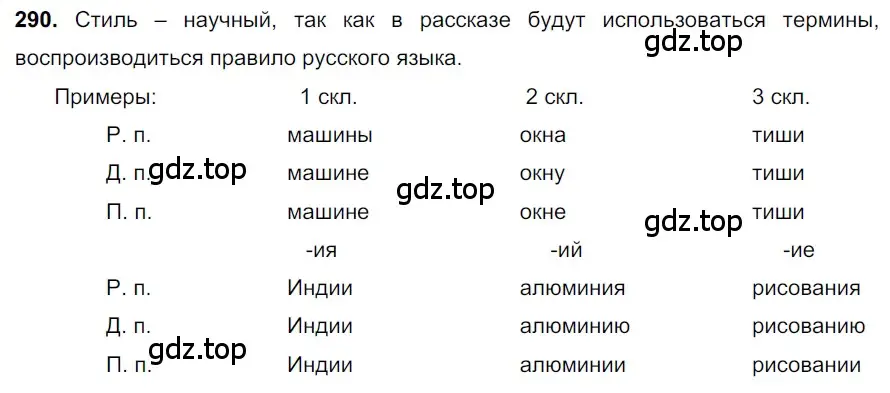 Решение 3. номер 290 (страница 139) гдз по русскому языку 6 класс Баранов, Ладыженская, учебник 1 часть