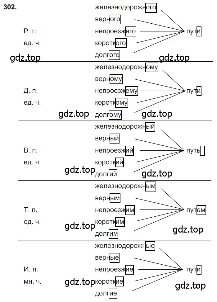Решение 3. номер 302 (страница 143) гдз по русскому языку 6 класс Баранов, Ладыженская, учебник 1 часть