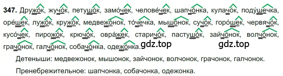 Решение 3. номер 347 (страница 161) гдз по русскому языку 6 класс Баранов, Ладыженская, учебник 1 часть