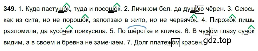 Решение 3. номер 349 (страница 162) гдз по русскому языку 6 класс Баранов, Ладыженская, учебник 1 часть