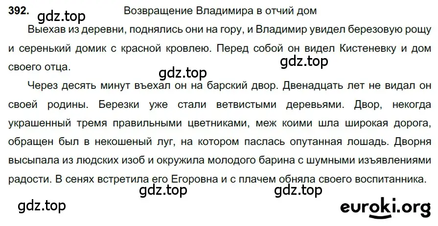 Решение 3. номер 392 (страница 19) гдз по русскому языку 6 класс Баранов, Ладыженская, учебник 2 часть