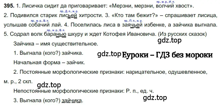 Решение 3. номер 395 (страница 21) гдз по русскому языку 6 класс Баранов, Ладыженская, учебник 2 часть