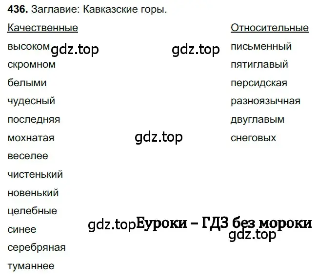 Решение 3. номер 436 (страница 41) гдз по русскому языку 6 класс Баранов, Ладыженская, учебник 2 часть