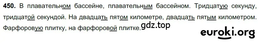 Решение 3. номер 450 (страница 50) гдз по русскому языку 6 класс Баранов, Ладыженская, учебник 2 часть