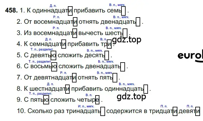 Решение 3. номер 458 (страница 53) гдз по русскому языку 6 класс Баранов, Ладыженская, учебник 2 часть