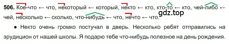 Решение 3. номер 506 (страница 80) гдз по русскому языку 6 класс Баранов, Ладыженская, учебник 2 часть