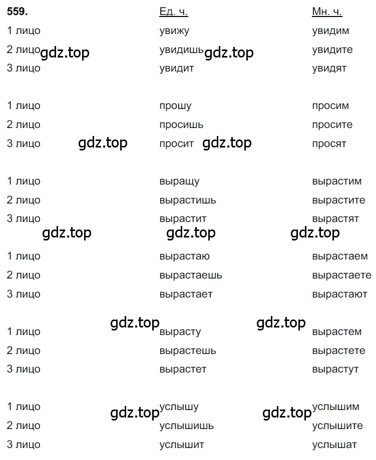 Решение 3. номер 559 (страница 105) гдз по русскому языку 6 класс Баранов, Ладыженская, учебник 2 часть